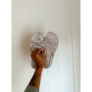 Seychelles Silver Sandals