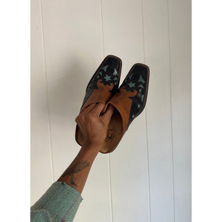 Charlie Horse Leather Mules