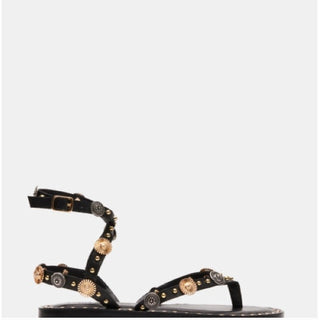 Recent Black Studded Sandals