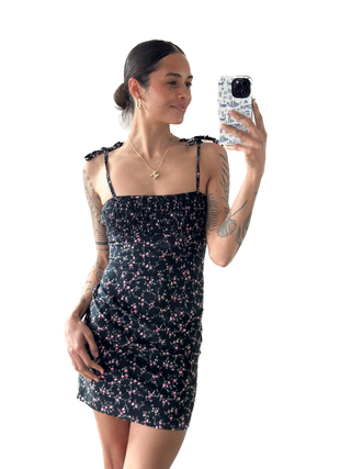 90's Floral Dress | SMALL