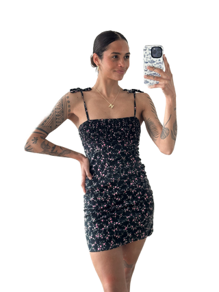 90's Floral Dress | SMALL